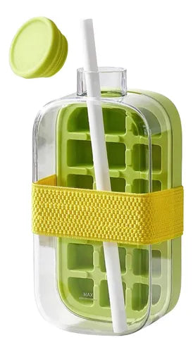 Garrafa de Água Cubo de Gelo 2 em 1 - Sem Contato