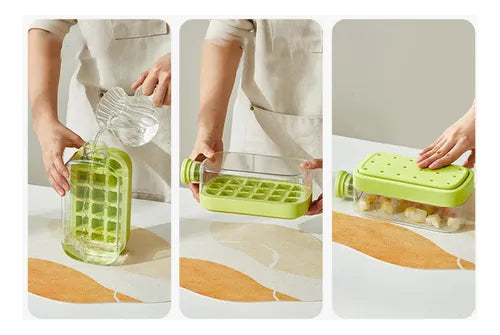 Garrafa de Água Cubo de Gelo 2 em 1 - Sem Contato