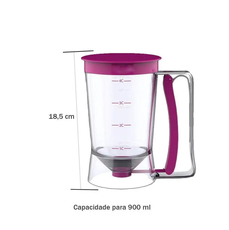 Dispenser Dosador de Massas - A Chave para Panquecas e Cupcakes Perfeitos, Sem Sujeira!