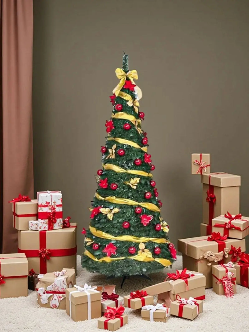 Árvore de Natal Pop-Up- Decorada Completa com Luzes