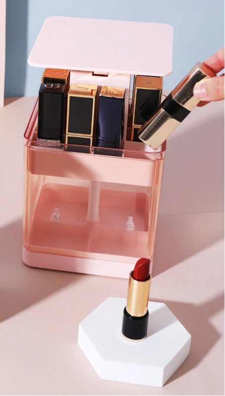 Organizador de Batom Transparente Elevador