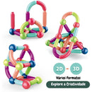 Blocos de Construção Magnéticos para Crianças - Constru Kids®